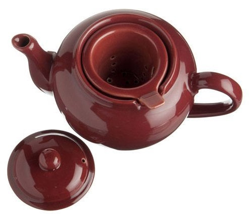 Old Amsterdam Burgundy 3-Cup Dominion Teapot with Infuser by Kitchen Niche