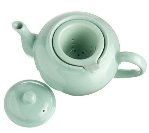 Old Amsterdam Sea Foam 3-Cup Dominion Teapot with Infuser by Kitchen Niche