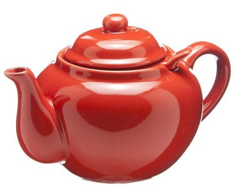 Old Amsterdam Red 3-Cup Dominion Teapot with Infuser by Kitchen Niche