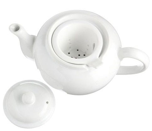 Old Amsterdam White 3-Cup Dominion Teapot with Infuser by Kitchen Niche