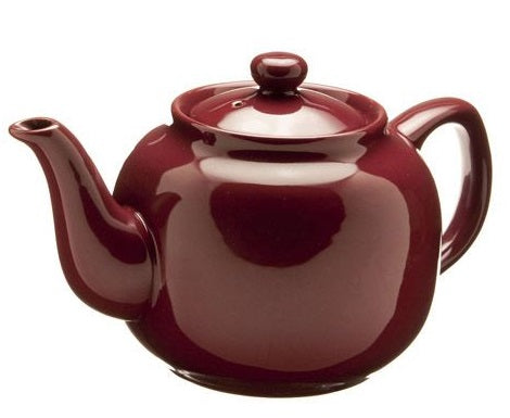Old Amsterdam Burgundy Red 6-Cup Windsor Teapot by Kitchen Niche
