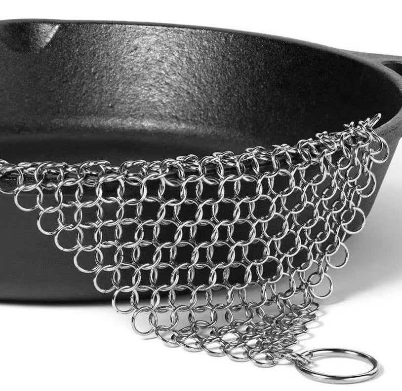 Outset Chain Mail Cast Iron Cleaner by Kitchen Niche