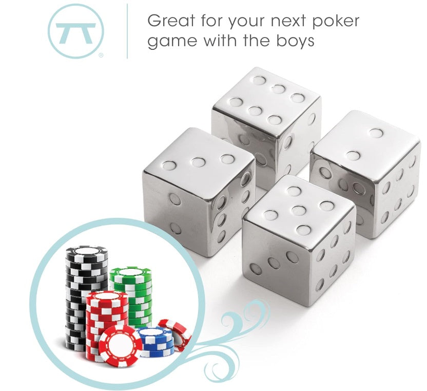 Outset Set of 4 Dice Whiskey Chillers