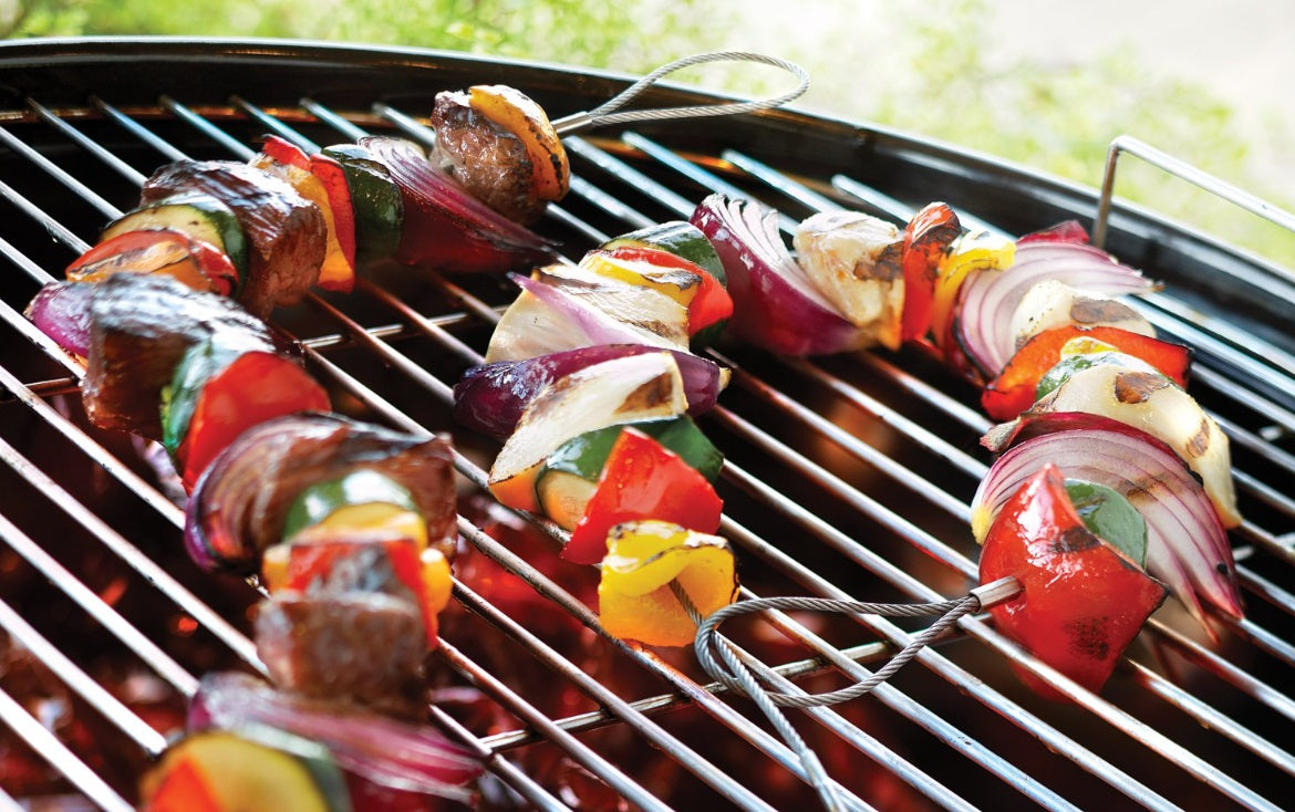 Outset Flexible Stainless Steel Barbecue Skewers Set of 4 by Kitchen Niche