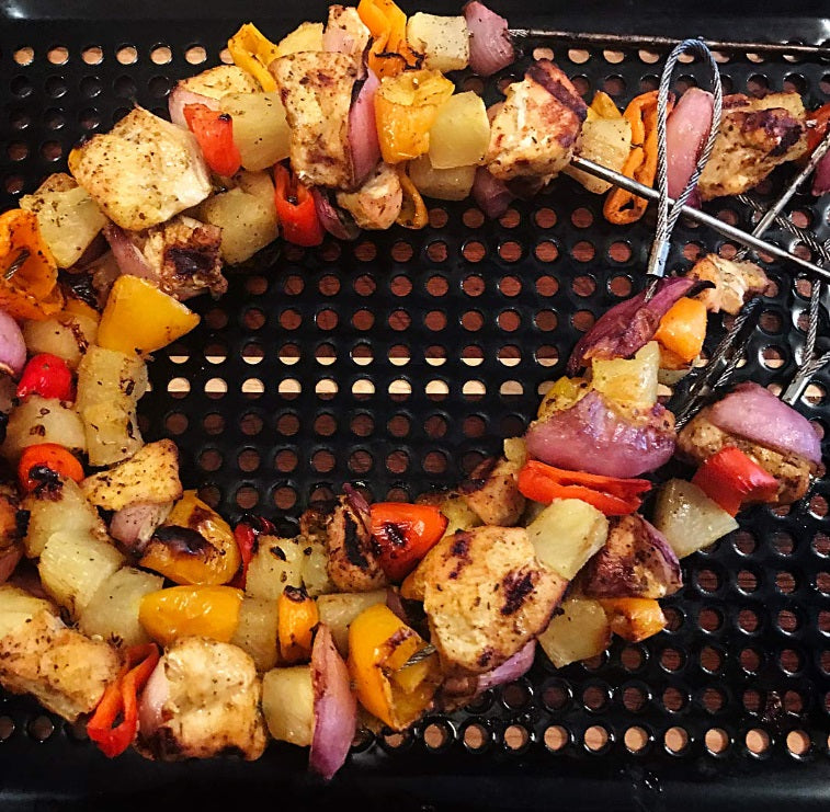 Outset Flexible Stainless Steel Barbecue Skewers Set of 4 by Kitchen Niche