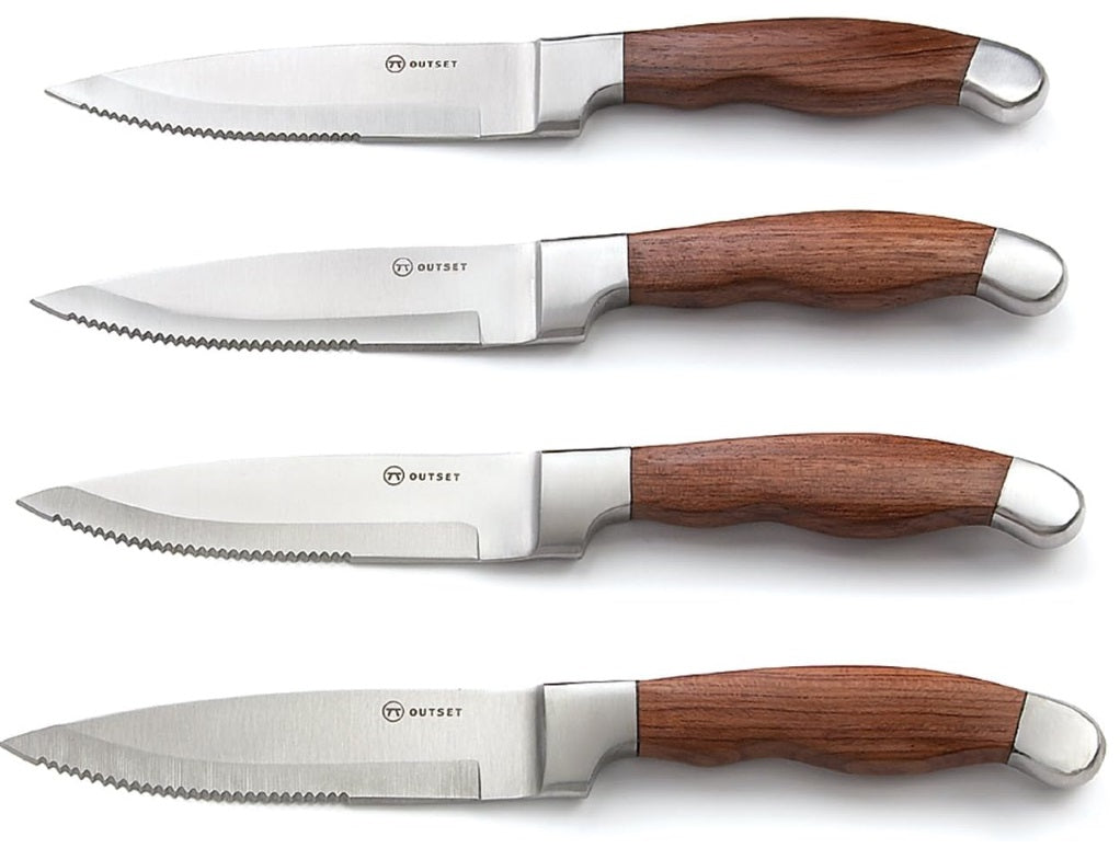 Outset Jackson Steakhouse Steak Knife Set of 4 by Kitchen Niche
