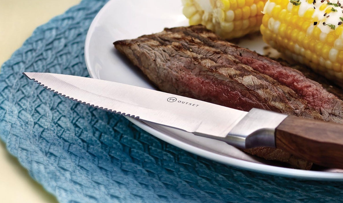 Outset Jackson Steakhouse Steak Knife Set of 4 by Kitchen Niche