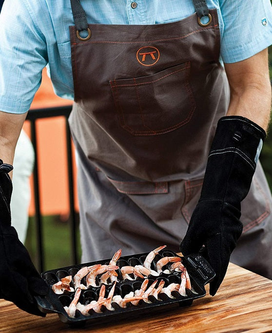 Outset Black Leather Grill Gloves by Kitchen Niche