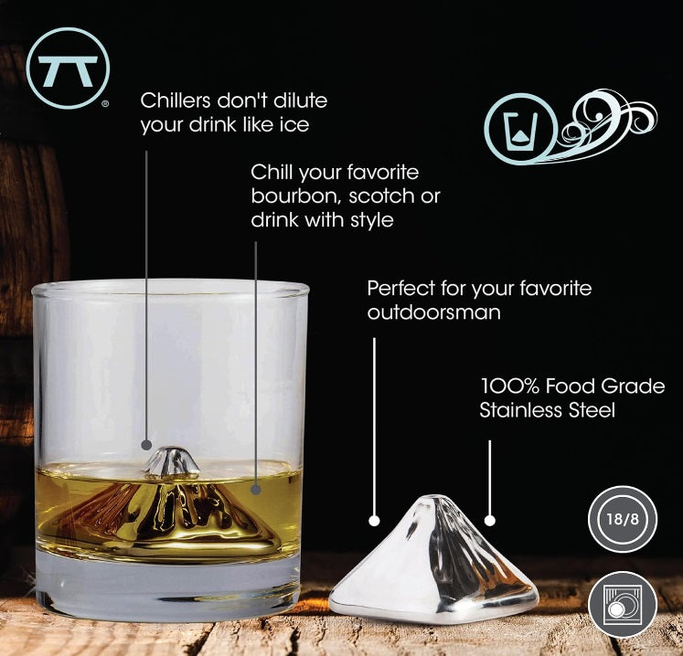 Outset Set of 2 Mountain Top Whiskey Chillers Outset by Kitchen Niche