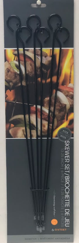Outset Non-Stick Barbecue Skewers Set of 6 by Kitchen Niche