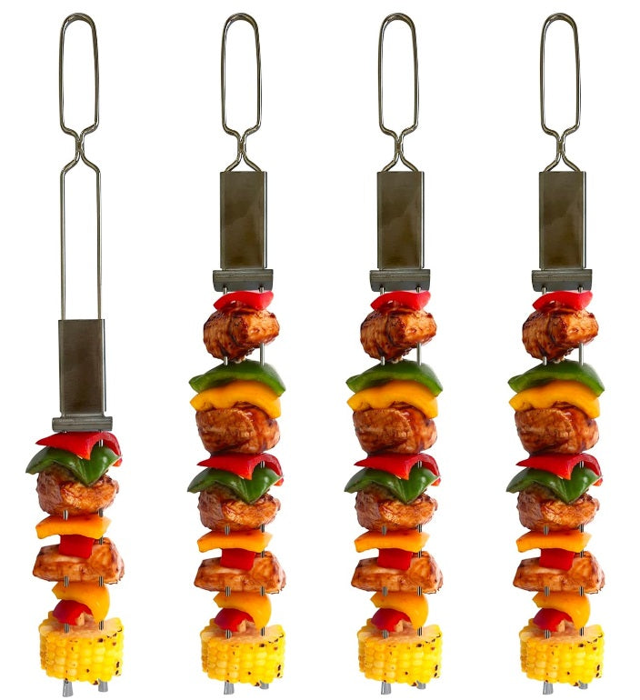 Outset Set of 4 Stainless Steel Barbecue Slider Skewers Outset by Kitchen Niche