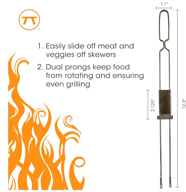 Outset Set of 4 Stainless Steel Barbecue Slider Skewers Outset by Kitchen Niche