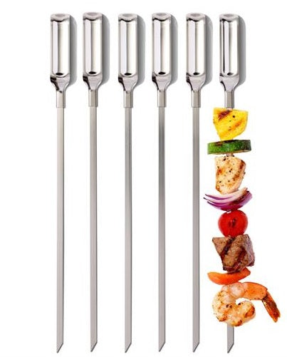 Oxo Set of 6 Stainless Steel Barbecue Skewers by Kitchen Niche