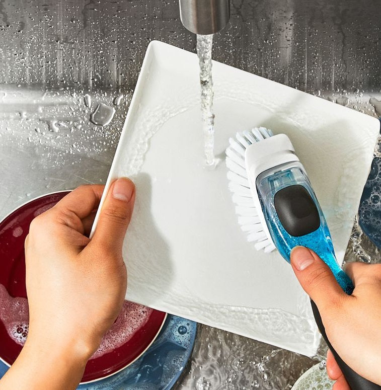 Oxo Good Grips Soap Dispensing Dish Brush by Kitchen Niche