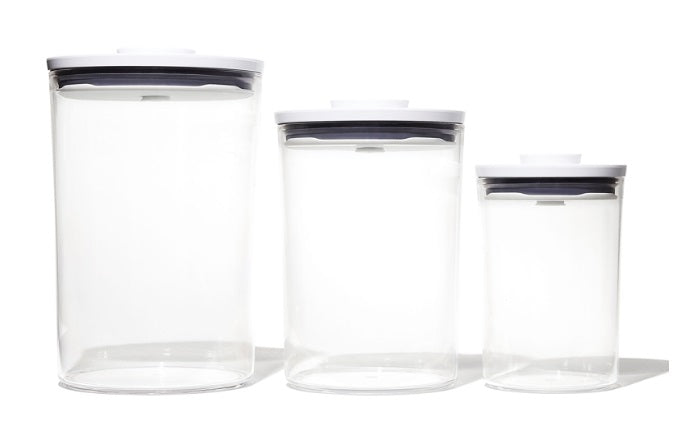 Oxo POP 2.0 Set of 3 Round Containers by Kitchen Niche
