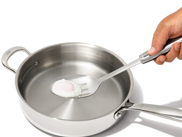 Oxo Steel Slotted Cooking Spoon by Kitchen Niche