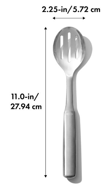 Oxo Steel Slotted Serving Spoon by Kitchen Niche