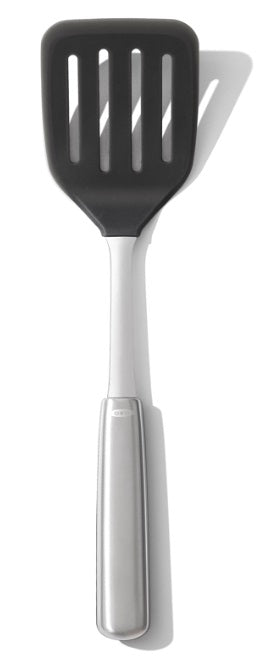 Oxo Steel Slotted Silicone Turner by Kitchen Niche