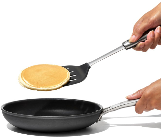 Oxo Steel Slotted Silicone Turner by Kitchen Niche