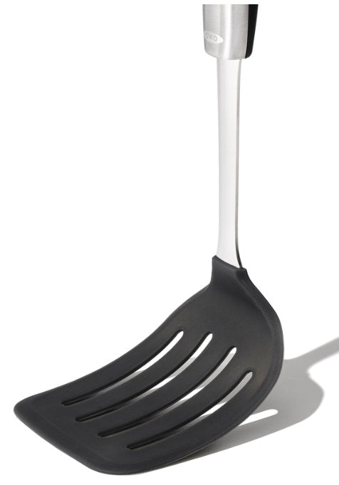 Oxo Steel Slotted Silicone Turner by Kitchen Niche