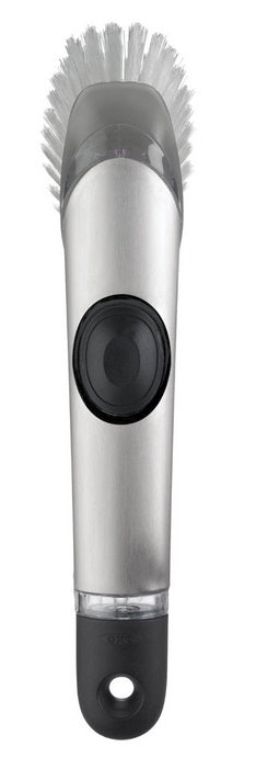 Oxo Steel Soap Dispensing Dish Brush by Kitchen Niche