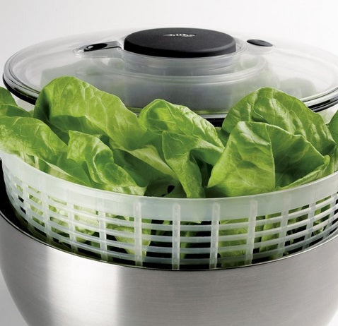 Oxo Steel Large Stainless Steel Salad Spinner by Kitchen Niche