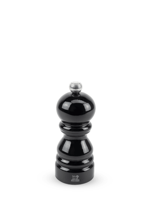 Peugeot Paris Classic Black Lacquer 12cm Salt Mill by Kitchen Niche