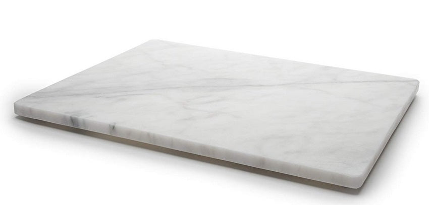 Fox Run White Marble Pastry Board 20" x 16" by Kitchen Niche