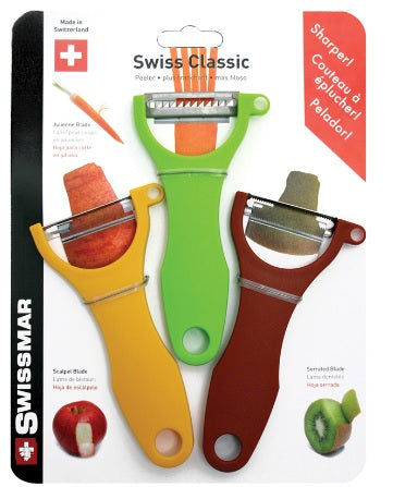 Swissmar Swiss Classic 3pc Peeler Set by Kitchen Niche