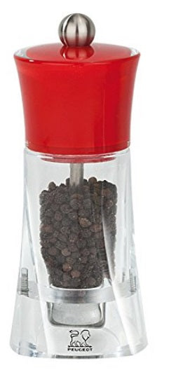 Peugeot Molene Red 14cm Pepper Mill by Kitchen Niche