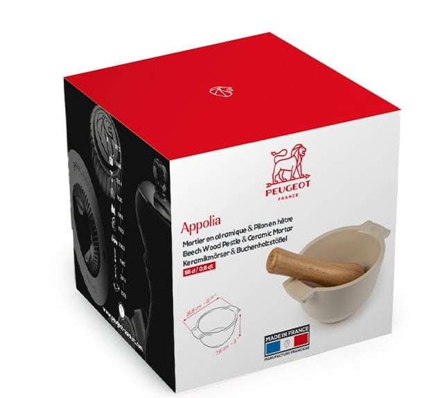 Peugeot Appolia Mortar & Pestle Ecru Peugeot by Kitchen Niche