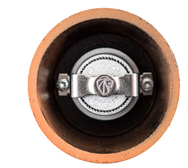 Peugeot Bali Fonte Orange Cast Iron Pepper Mill by Kitchen Niche