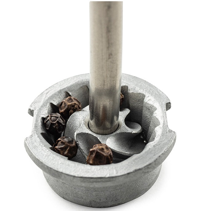 Peugeot Bali Fonte Orange Cast Iron Pepper Mill by Kitchen Niche