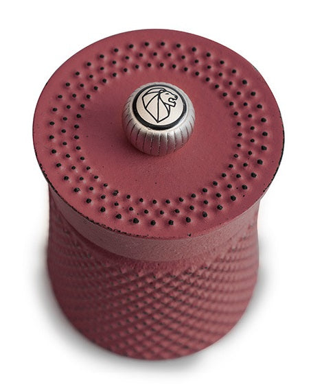 Peugeot Bali Fonte Red Cast Iron Pepper Mill by Kitchen Niche