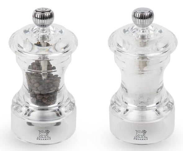 Peugeot Bistro Duo Acrylic Pepper &amp; Salt Mill Set by Kitchen Niche