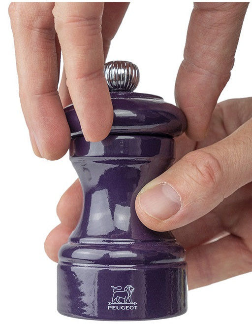 Peugeot Bistro Eggplant Lacquer Pepper Mill by Kitchen Niche