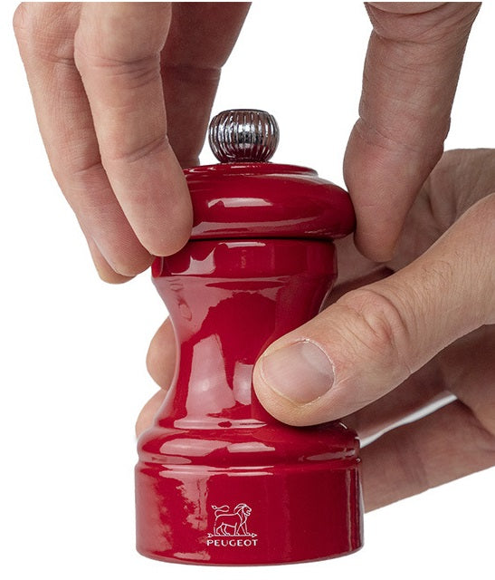Peugeot Bistro Passion Red Lacquer Salt Mill by Kitchen Niche