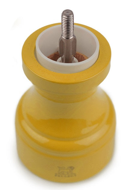 Peugeot Bistro Saffron Yellow Lacquer Salt Mill by Kitchen Niche