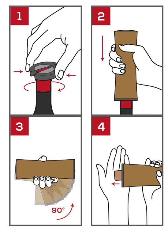 Peugeot Elis Reverse Matte Black Electric Corkscrew by Kitchen Niche