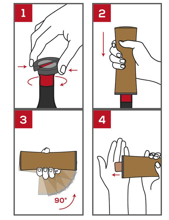 Peugeot Elis Reverse Natural Electric Corkscrew by Kitchen Niche