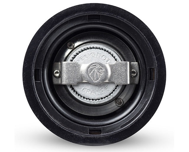 Peugeot Isen Black & Steel Crank Handle Pepper Mill by Kitchen Niche