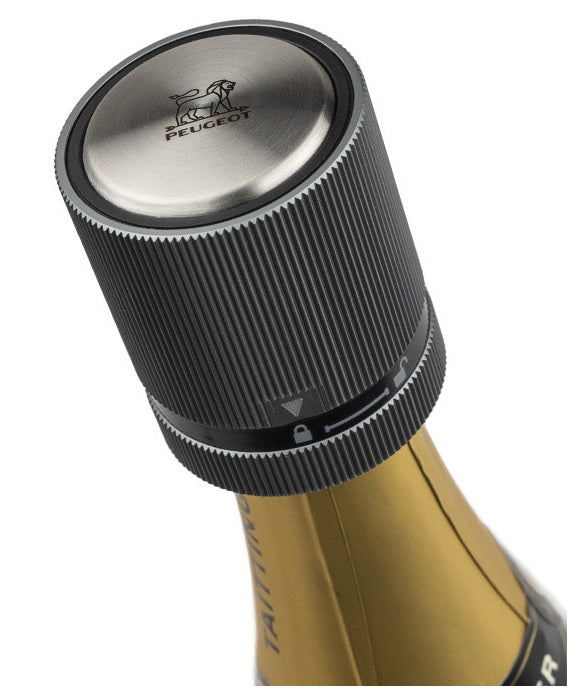 Peugeot Carbone Line Cork Champagne Bottle Stopper by Kitchen Niche