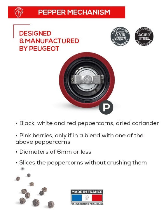 Peugeot Line Electric u'Select Rechargeable Pepper Mill by Kitchen Niche