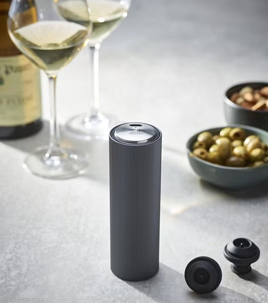Peugeot Line Preserve Electric Vacuum Pump for Wine Presentation Carbon Peugeot by Kitchen Niche