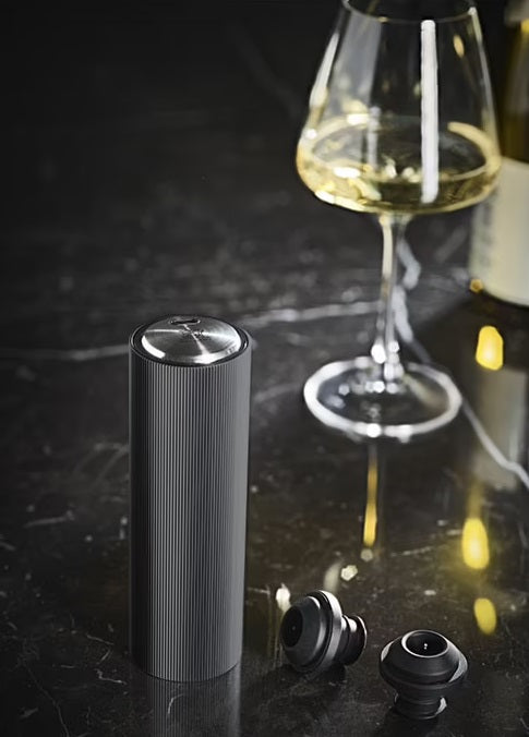 Peugeot Line Preserve Electric Vacuum Pump for Wine Presentation Carbon Peugeot by Kitchen Niche