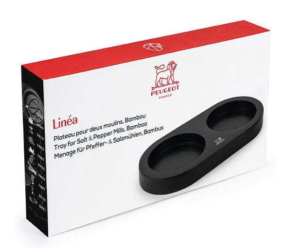 Peugeot Linea Bamboo Mill Tray Matt Black Peugeot by Kitchen Niche