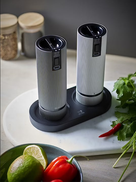 Peugeot Linea Bamboo Mill Tray Matt Black Peugeot by Kitchen Niche