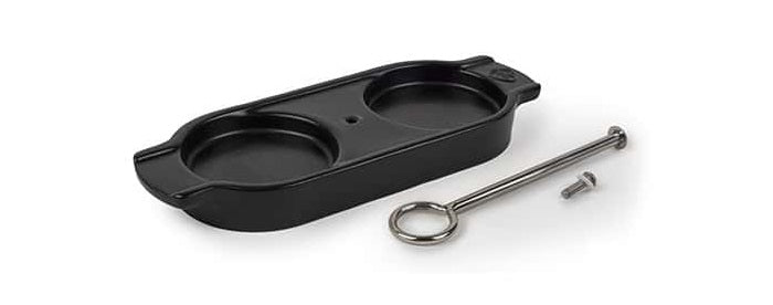 Peugeot Linea Ceramic Mill Tray with Handle Satin Black Peugeot by Kitchen Niche