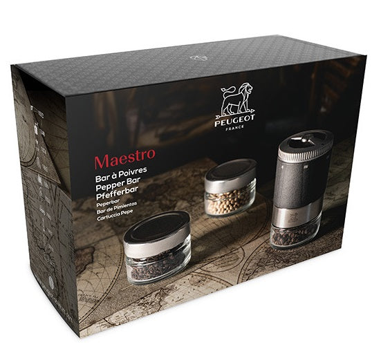 Peugeot Maestro Interchangeable Pepper Mill Gift Box Set by Kitchen Niche