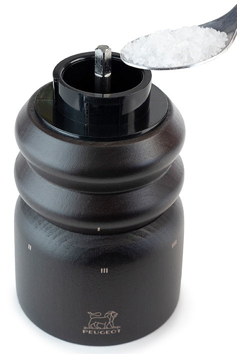 Peugeot Paris Electric Chocolate Wood Salt Mill by Kitchen Niche